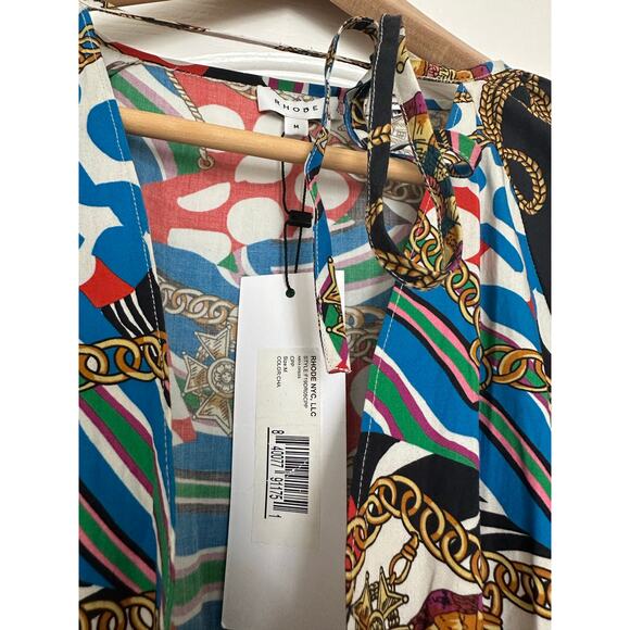 NWT RHODE Resort Anya Mini Dress Chain Print M - Picture 5 of 15